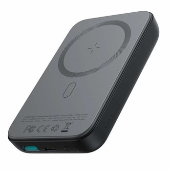 Външна батерия/power bank/ Joyroom(JR-W020), 10000 mAh, LED индикация, USB-C, 9V/2A, 18W, съвместимост на MagSafe, черна | JAR Computers Joyroom Mini Magnetic Power Bank JR-W020