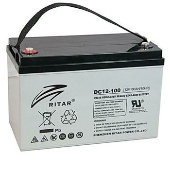 Акумулаторна батерия Ritar Power DC12-100, 12V, 100Ah, AGM, Insert M8: Позиция-C конектори | JAR Computers Ritar Power DC12-100