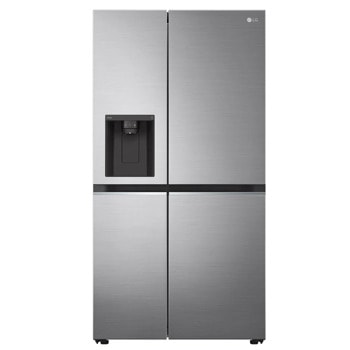 Хладилник с фризер LG GSLV71PZTM, клас F, 635 л. общ обем, свободностоящ, 431 kWh/годишно, Total No Frost, Door Cooling+, UltraSleek Door, Smart Inverter компресор, инокс image