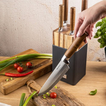 комплект ножове klausberg kb 7983 6 части кафяв