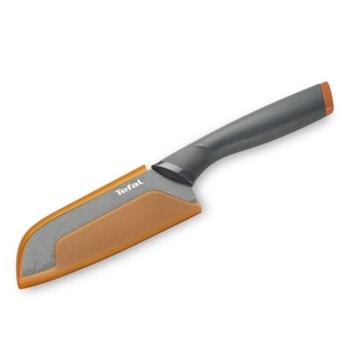 Кухненски нож Tefal K1220104, сантоку, 12 см, неръждаема стомана, титаниево покритие, сив | JAR Computers Tefal K1220104