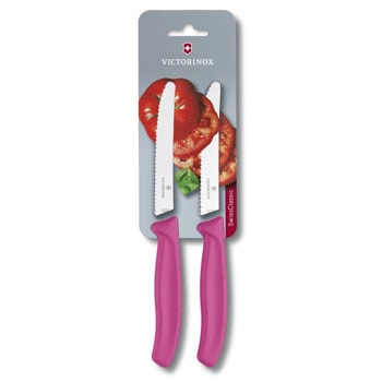 Комплект ножове Victorinox Swiss Classic, назъбено острие, розови | JAR Computers Victorinox Swiss Classic 6.7836.L115B