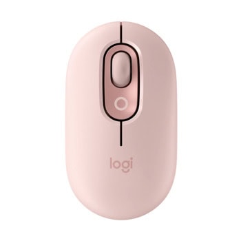 Мишка Logitech POP Mouse, оптична (4000 dpi), безжична, Bluetooth, светлорозова | JAR Computers Logitech POP Mouse Rose 910-007413