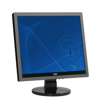 Монитор 17" (43.18 cm) AOC 719Va+, 5ms, 30 000:1 250cd/m2, DVI (HDCP), колонки, сребристо-черен, 3г. | JAR Computers AOC 719Va+