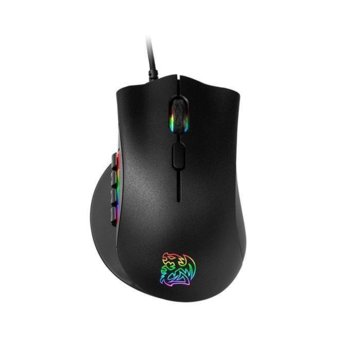 Мишка Ttesports Nemesis RGB, оптична (12 000 dpi), 16 програмируеми бутона, USB, черна, Thermaltake RGB Plus подсветка, гейминг | JAR Computers Ttesports Nemesis RGB Black MO-NMS-WDOOBK-01
