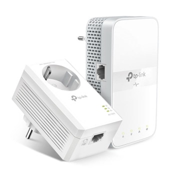 Powerline адаптер TP-Link TL-WPA7617 KIT AV1000 Wi-Fi KIT, до 300м обхват, 1x 10/100/1000 Ethernet порт, 2 устройства | JAR Computers TP-Link TL-WPA7617 KIT AV1000 Wi-Fi KIT