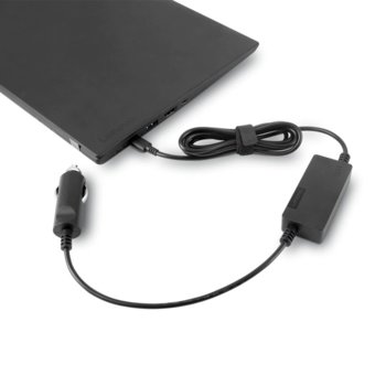 Захранване (оригинално) универсално Lenovo USB-C DC Travel Adapter, автомобилна запалка, USB Type C, 12/24V 65W | JAR Computers Lenovo 65W USB-C DC Travel Adapter
