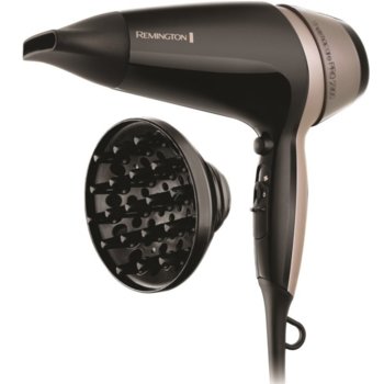 Сешоар Remington D5715 E51, подхранване с йони, 3 температури/ 2 скорости, 2100 W, дифузер за обем | JAR Computers Сешоар Remington D5715 E51