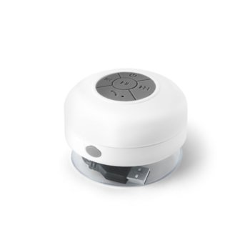 Тонколона Hi!dea CURIE, 1.0, 3W, Bluetooth, бяла, до 3 часа време за работа, водоустойчива, вграден микрофон | JAR Computers Hi!dea CURIE White 57328-06