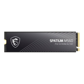 Памет SSD 2TB, MSI SPATIUM M560, NVMe, M.2 (2280), скорост на четене до 10300MB/s, скорост на запис до 8700MB/s | JAR Computers MSI SPATIUM M560 2T PCIE5.0