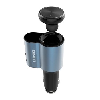 Зарядно за кола + Bluetooth слушалка LDNIO CM21, 2 в 1, 5V 4.2A, черна | JAR Computers Слушалка LDNIO CM212 5V 4.2A черен