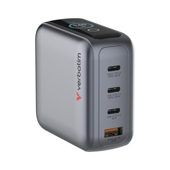 verbatim mini gan charger with display 30240