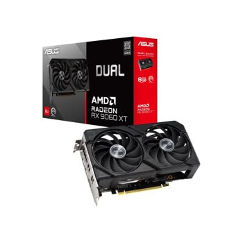 Видео карта AMD Radeon RX 9060 XT, 8GB, Asus Dual, PCI-E 5.0, GDDR6, 128-bit, DisplayPort, HDMI | JAR Computers Asus Dual RX 9060XT 8GB GDDR6