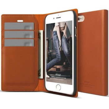 Elago S6 Leather Wallet Case
