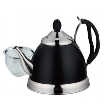 Чайник с цедка Kinghoff KH 1538, 1 литър, подходящ за индукционни котлони, инокс | JAR Computers Kinghoff KH 1538