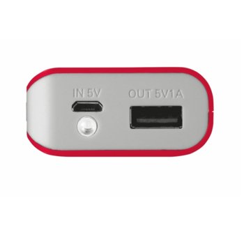 TRUST Primo Power Bank 4400 21226 Red