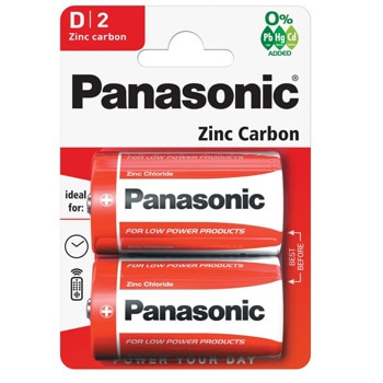 Батерии цинкови Panasonic R20RZ/2BP