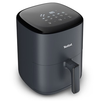 Фритюрник с горещ въздух Tefal Easy Fry Compact, 3 л. вместимост, незалепващо покритие, функция размразяване, 10 програми | JAR Computers Tefal Easy Fry Compact 3L EY145B10