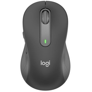 Мишка Logitech Signature M650 L Graphite, оптична (2000 dpi), безжична, USB, Bluetooth, черна image