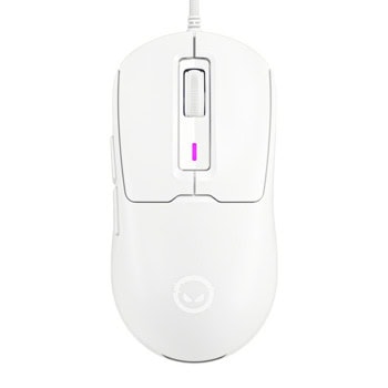 Мишка Lorgar MSA10, оптична (12 000 dpi), USB, бяла, гейминг, 6 бутона | JAR Computers Lorgar MSA10 White LRG-MSA10-WH
