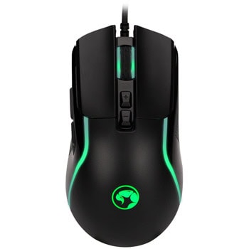 Мишка Marvo M292, оптична (8000dpi), USB, черна, гейминг, 7 бутона, подсветка | JAR Computers Marvo M292 Black M292-BK