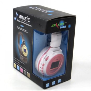 HEADPHONES MP3 N65 White-Pink