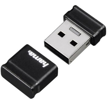 Памет 64GB USB Flash Drive Hama Smartly, USB 2.0, черна | JAR Computers USB памет HAMA Smartly 64GB Черен 108045