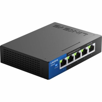 Суич Linksys LGS105-RTL, 1000Mbps, 5 порта | JAR Computers Linksys LGS105-RTL