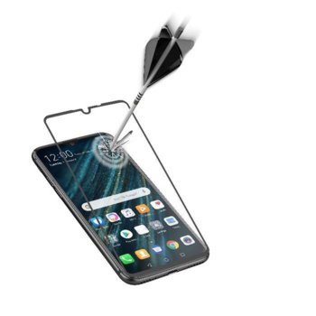 Протектор от закалено стъкло /Tempered Glass/, Cellular Line Second Glass Capsule, за Huawei P30, черен | JAR Computers Cellular Line Second GlassCapsule Huawei P30 black