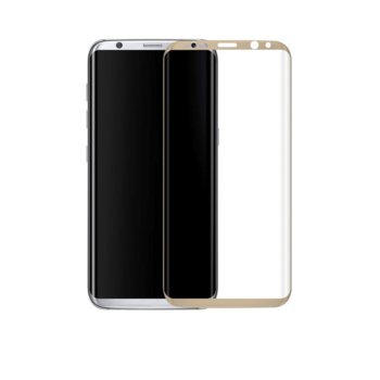 Протектор от закалено стъкло /Tempered Glass/ за Samsung Galaxy S8, златист, дебелина 0.3mm | JAR Computers Tempered Glass for Galaxy S8 златист 52290