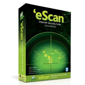 Софтуер eScan Internet Security Suite Cloud Edition, 1 потребители, 1 година | JAR Computers eScan Internet Security Suite with Cloud Security