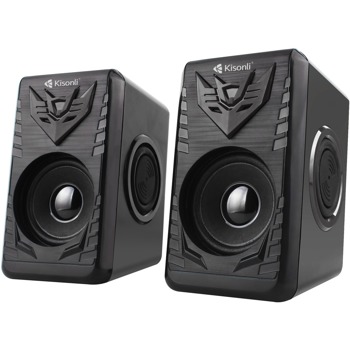Тонколони Kisonli T-008A, 2.0, 6W, 3.5mm jack, USB захранване, черни | JAR Computers Kisonli T-008A 545458487