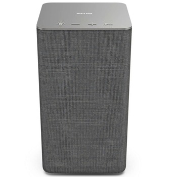 Тонколона Philips TAW6205/10, 1.0, 40W, Bluetooth, Wi-Fi, AUX, сива, преносима, LED подсветка, DTS Play-Fi, Spotify Connect, Chromecast, Apple Airplay 2 | JAR Computers Philips TAW6205/10