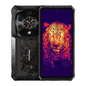 Смартфон Ulefone Armor 28 Ultra Thermal Version 5G (черен), поддържа 2 SIM карти, 6.67" (16.94 cm) AMOLED 120Hz дисплей, осемядрен Mediatek Dimensity 9300+ 3.4 GHz, 16GB LPDDR5X, 1TB Flash памет (+microSD слот), 50 + 64 + 50 & 50 Mpix камери, Android | JAR Computers Ulefone Armor 28 Ultra Thermal Version 5G