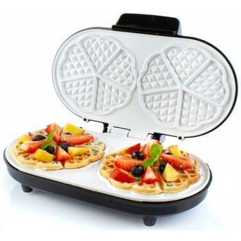 Гофретник First Austria FA-5305-2 WI, 1000 W, керамично покритие, терморегулатор, черен/инокс | JAR Computers FIRST AUSTRIA FA-5305-2 WI