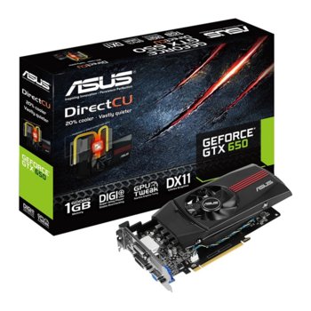 Видео карта GF GTX 650, 1GB Asus GTX650-DC-1GD5, PCI-E 3.0, DDR5, 128bit, HDMI & 2xDVI | JAR Computers GF GTX 650