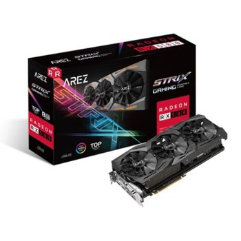 Видео карта AMD Radeon RX 580, 8GB, Asus AREZ Strix TOP Gaming, PCI-E, GDDR5, 256bit, 2x DisplayPort, 2x HDMI, 1x DVI | JAR Computers Asus AREZ Strix Radeon RX 580 TOP edition 8GB GDDR
