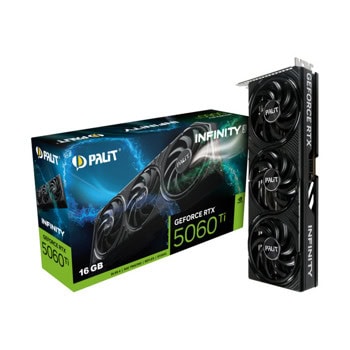 Видео карта Nvidia GF RTX 5060 Ti, 16GB, Palit Infinity 3, PCI-E 5.0, GDDR7, 128-bit, DisplayPort, HDMI | JAR Computers Palit GF RTX 5060 Ti Infinity 3 16GB