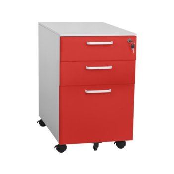 Шкаф Carmen CR-1273 L SAND, 3бр. рафтове, пясъчно покритие,прахово боядисан метал, червен | JAR Computers Carmen CR-1273 L SAND 3580051