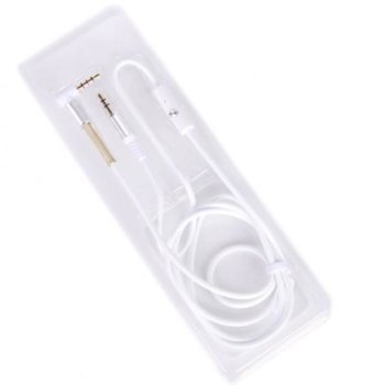 Кабел QH-C3780, 3.5mm jack(м) към 3.5mm jack(м), 1м, бял | JAR Computers QH-C3780 3.5mm jack(м) към 3.5mm jack(м) 1м