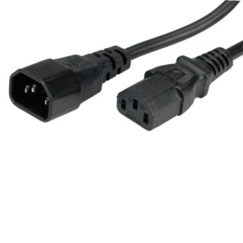 Захранващ кабел за монитор Value 19.99.1530ER, 250V, 3m, черен | JAR Computers Value захранващ кабел за монитор 19.99.1530