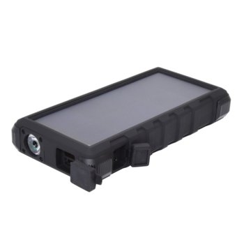 Външна батерия /power bank/ Sandberg, 24000mAh, Micro USB(ж)/USB A(ж)/USB C(ж), фенерче, черна, соларна | JAR Computers Sandberg Outdoor Solar Powerbank 24000