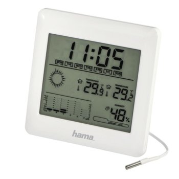 Hama ЕWSC-100, LCD, Бял