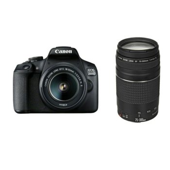 Canon EOS 2000D + 2 обектива + чанта