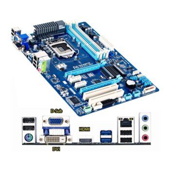 Дънна платка Gigabyte Z77-HD3, Z77, LGA1155, DDR3, PCI-E 3.0 (CF)(HDMI & DVI), SB7.1, Lan1000, 2xSATA 6Gb/s RAID 0,1,5,10, 4xUSB3.0, ATX | JAR Computers Gigabyte Z77-HD3