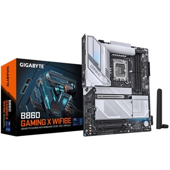 Дънна платка Gigabyte B860 Gaming WIFI 6E, B860, LGA1851, DDR5, PCI-E 5.0 (USB4&DP&HDMI), 4x SATA 6Gb/s, 2x M.2 slots, 1x USB4 Type-C, 2x USB 3.2 Gen 1 Type-A, 2.5GbE LAN, Wi-Fi 6E, Bluetooth 5.3, ATX | JAR Computers Gigabyte B860 GAMING X WIFI6E