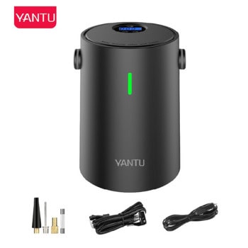 Компресор за гуми Yantu A05, 100W, до 25L/min дебит, черен | JAR Computers Yantu A05