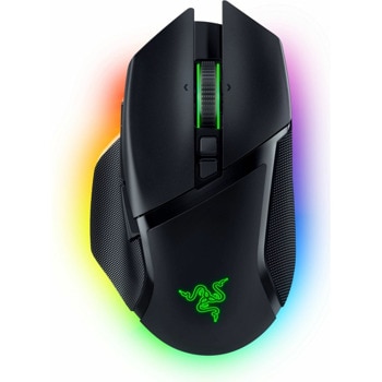 Мишка Razer Basilisk V3 Pro (RZ01-04620100-R3G1), оптична (30000 dpi), безжична, Bluetooth, USB, гейминг, 11 бутона, RGB подсветка, до 90 часа живот на батерията, черна | JAR Computers Razer Basilisk V3 Pro RZ01-04620100-R3G1