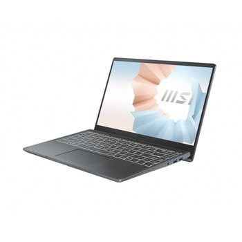 Лаптоп MSI Modern 14 B11MO-269BG (9S7-14D314-269)(сив), двуядрен Tiger Lake Intel Core i3-1115G4 3.0/4.1 GHz, 14.0" (35.56 cm) Full HD IPS Anti-Glare Display, (HDMI), 8GB DDR4, 256GB SSD, 1x USB 3.2 Type-C, No OS | JAR Computers MSI Modern 14 B11MO-269BG 9S7-14D314-269