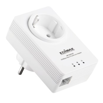 Edimax HP-5101ACK AV500 Nano PowerLine Adapter Kit, AC гнездо, комплект от 2 устройства, 500Mbps | JAR Computers Edimax HP-5101ACK 500Mbps Nano PowerLine Adapter